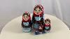 Original Russian Nesting Dolls 7 Piece Set Matryoshka. Sergiev Posad. Pushkin